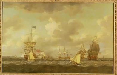 Navires anglais arrivant à l